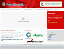 Tablet Screenshot of powerelectricalsindia.com